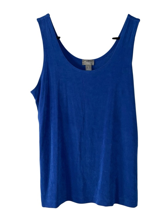 Avenue Tops - Avenue Scoop Neck Tank Top - Cobalt Blue